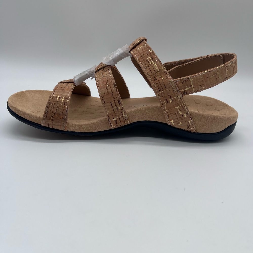 Vionic Cork and Gold Women's Sandals - Picture 3 of 7